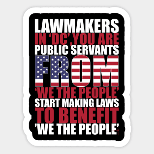 Public Servants Sticker